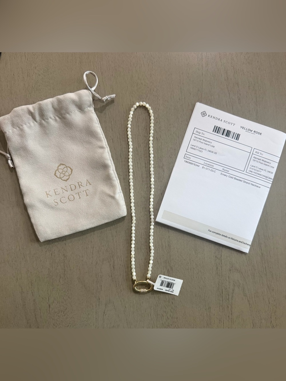 Kendra Scott Emery Gold Necklace